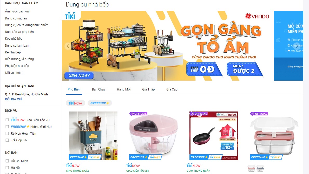 cửa hàng dụng cụ nhà bếp online