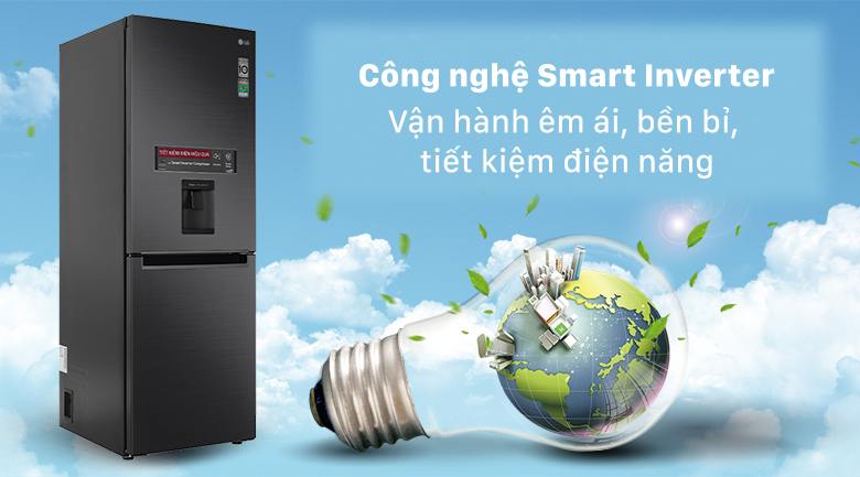 Tủ lạnh LG Inverter 305 lít GR-D305MC - Công nghệ Smart Inverter
